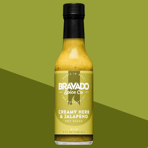 Creamy Herb & Jalapeño Hot Sauce | Bold & Spicy Gourmet Condiment