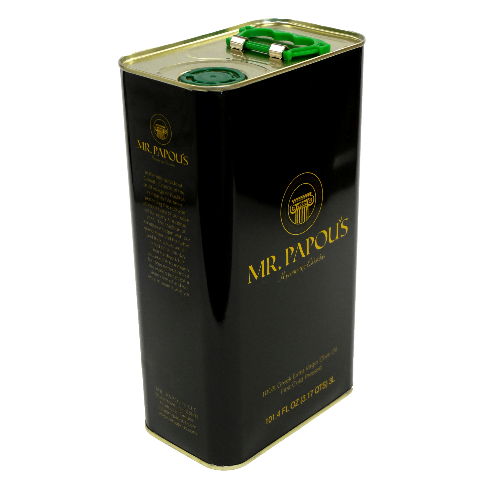 Mr. Papou's Extra Virgin Olive Oil Family Tin | Bulk Greek EVOO